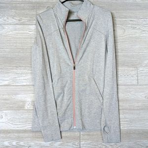 M Leisure Long Sleeve Gray Zip Up Track Jacket